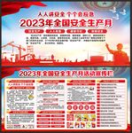 安全生产月展板