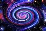 彩色唯美动感旋涡星空