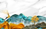 意境 轻奢客厅山水 TIF分层