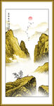 金色山水画