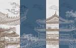 新中式背景墙 