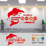 四讲四有党建文化墙