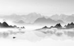 意境 灰色中式山水 TIf分层