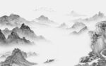 新款 高雅灰色山水 tIf分层