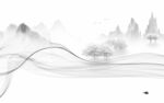 大气 简奢灰色山水 tIf分层