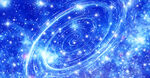 美丽蓝色旋涡星空