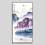 新中式山水水墨画