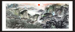 大厅山水画 