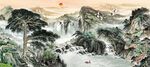 新中式山水画