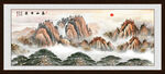 五岳独尊江山如画泰山图