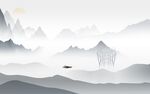 大气 简奢意境山水 Tif分层