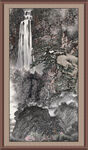 竖幅山水画 