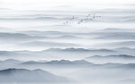 水墨山