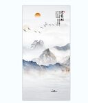 新中式玄关山水画