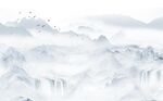 简约山水背景墙