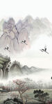 简约 极简中式玄关 Tif分层