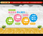 创意卡通校园文化墙