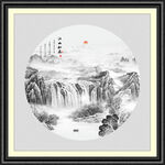 新中式山水画