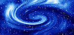 蓝色星空漩涡