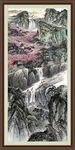 竖式山水画