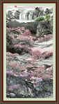 竖式山水画 