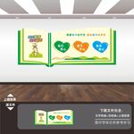 幼儿园展板标语海报形象背景墙