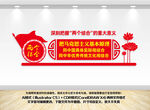 两个结合党建文化墙