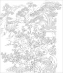 白描山水图