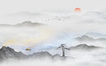 水墨山水画