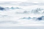 国画山水背景墙