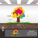 成长心愿树爱心树照片墙风采墙