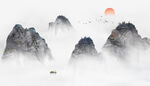 新中式山水画