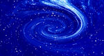 蓝色宇宙旋涡星空装饰画