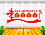  四个自信展板