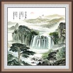 迎客松国画