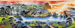 国画山水装饰画