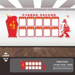 十大英模风采照片文化墙展板