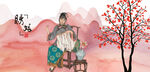 绣花姑娘刺绣