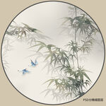 新中式水墨竹子装饰画