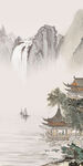 中式 山水最新玄关 tiF分层