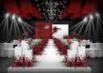 红白色婚礼仪式区