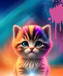 彩色小猫