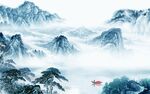 新品 客厅清晰山水 TIF分层