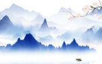 别墅 新款中式山水 tif分层