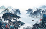 现代 人气最新山水 tif分层