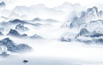 高清 高档简约山水 TIF分层