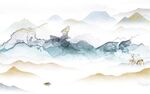 高档 高端中式山水 TIf分层