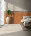 现代意式 卧室瓷砖岩板效果图
