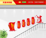 党建楼梯文化墙