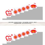 职工之家楼梯文化墙